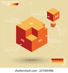 Infographics elements, template