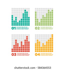 Infographics elements. Tetris chart