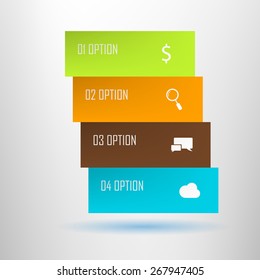 Infographics elements. Vector illustration can be used for workflow layout, diagram, number options, web design.