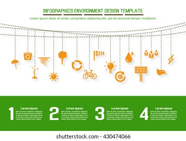 Infographics environment design template