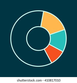 Infographics Flat Web Icon