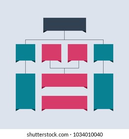 Infographics flowchart. Colored schemes, diagrams, web designs. Business structure concept. Vector design Illustration.