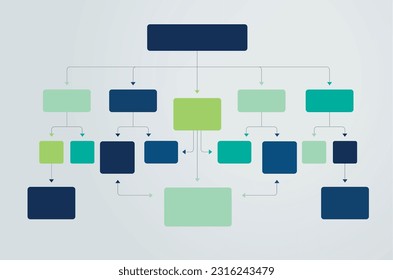 Infographics flowchart. Colored shadows scheme.