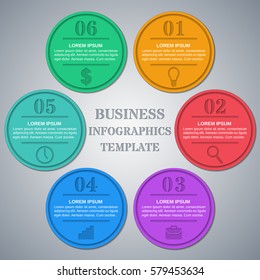 Infographics Frames Infographic Circle Template Business Stock Vector ...