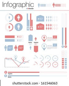 infographics gender design elements