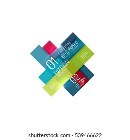 Infographics geometric business template, vector abstract background for workflow layout, diagram, number options or web design