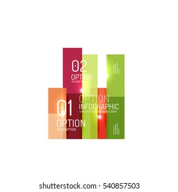 Infografik-geometrische Geschäftsvorlage, abstrakter Hintergrund für das Workflow-Layout, Diagramm, Zahlenoptionen oder Webdesign