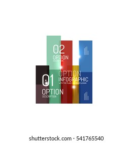 Infographics geometric business template, vector abstract background for workflow layout, diagram, number options or web design
