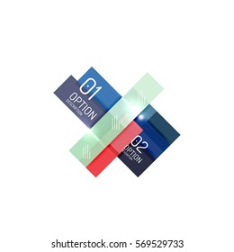 Infographics geometric business template, vector abstract background for workflow layout, diagram, number options or web design