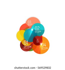 Infographics geometric business template, vector abstract background for workflow layout, diagram, number options or web design