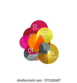 Infografik-geometrische Geschäftsvorlage, abstrakter Hintergrund für das Workflow-Layout, Diagramm, Zahlenoptionen oder Webdesign