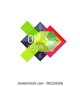 Infographics geometric business template, vector abstract background for workflow layout, diagram, number options or web design
