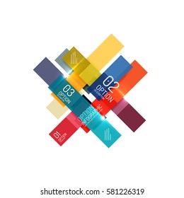 Infografik-geometrische Geschäftsvorlage, abstrakter Hintergrund für das Workflow-Layout, Diagramm, Zahlenoptionen oder Webdesign