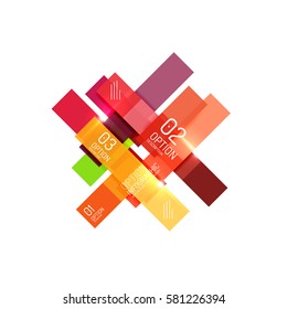 Infografik-geometrische Geschäftsvorlage, abstrakter Hintergrund für das Workflow-Layout, Diagramm, Zahlenoptionen oder Webdesign