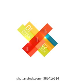 Modelo de negócios geométrico de infográficos, plano de fundo abstrato de vetor para layout de fluxo de trabalho, diagrama, opções de número ou design da Web