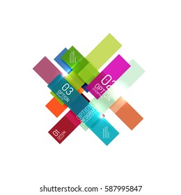 Infographics geometric business template, vector abstract background for workflow layout, diagram, number options or web design
