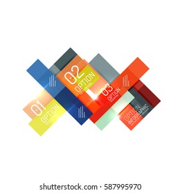 Infographics geometric business template, vector abstract background for workflow layout, diagram, number options or web design