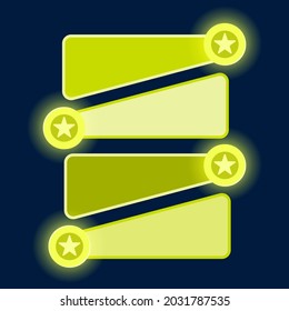 Infographics Glow Yellow Bullets Points and Lists Design
