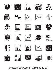 Infographics Glyph Vector Icons 