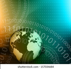 Infographics and High Tech background for business 