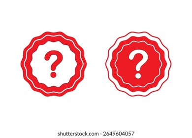 Ícone de infográfico. Símbolo de ponto de interrogação vermelho. elemento de design 3d realista. ilustração vetorial.