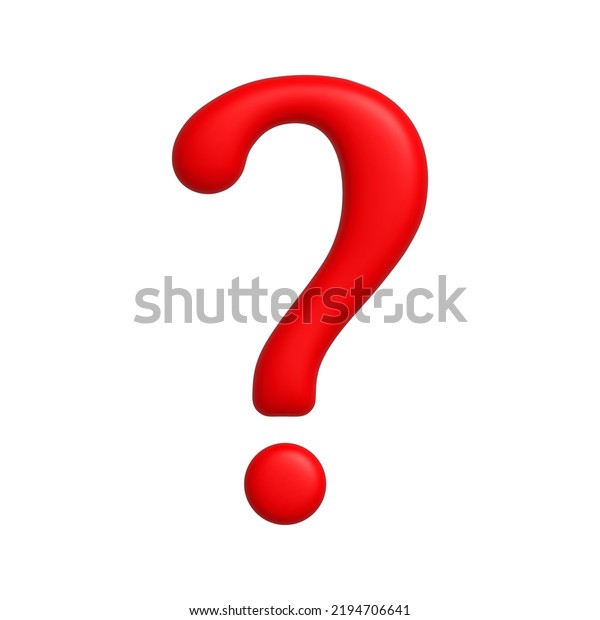 Infographics Icon Red Question Mark Symbol Stock Vector (Royalty Free ...