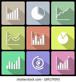 Ícones de infográficos