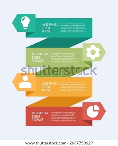 Infographics with icons and space for data. Vector vertical layout for business presentations