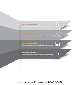 Infographics illustration EPS10. can be used for workflow layout, diagram, number options