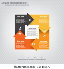 Infographics infinte arrow design element