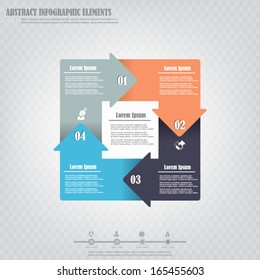 Infographics infinte arrow design element
