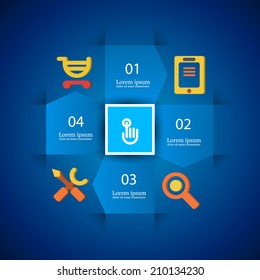 infographics - Instructions for Online Store, tech company's business 