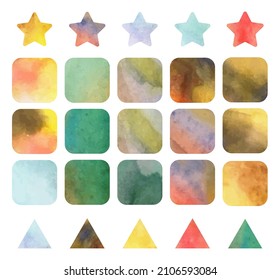 infographics isolated elements watercolor  vector set 