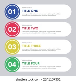Lista de infografías de números 1 Vectorart