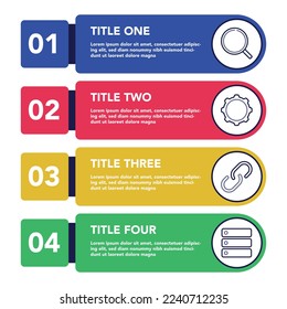 Infographics List of Numbers 5 Vectorart