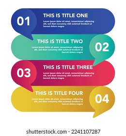 Infographics List of Numbers 6 Vectorart