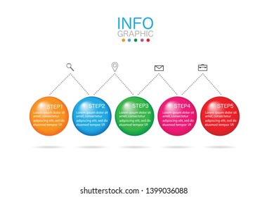 infographics map Vector business template for presentation. 