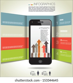 Infographics modern design background