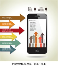 Infographics modern design background