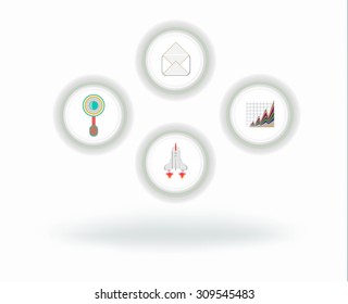 Infographics modern design process template. Vector . Can be used for workflow layout, diagram, number options, web design, timeline, workflow, layout.