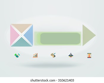 Infographics modern design process template. Vector . Can be used for workflow layout, diagram, number options, web design, timeline, workflow, layout.