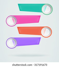 Infographics modern design process template. Vector . Can be used for workflow layout, diagram, number options, web design, timeline, layout, workflow.