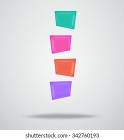 Infographics modern design process template. Vector . Can be used for workflow layout, diagram, number options, web design, timeline, workflow, layout.
