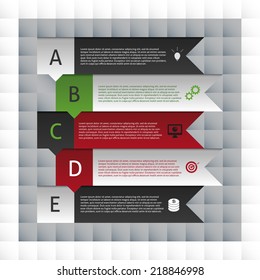 Infographics Modern Design template. Square style vector