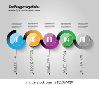 Infographics modern template classify data informations