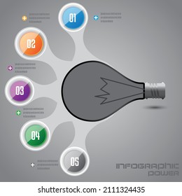 Infographics modern template classify data informations