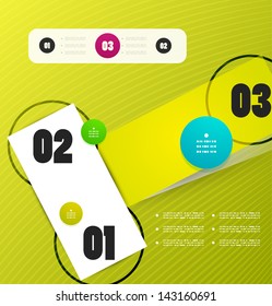 Plantilla de diseño de vector moderno para infografías