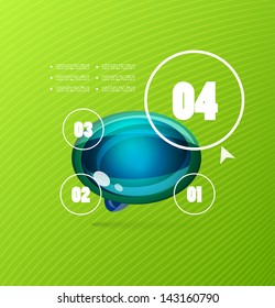 Plantilla de diseño de vector moderno para infografías