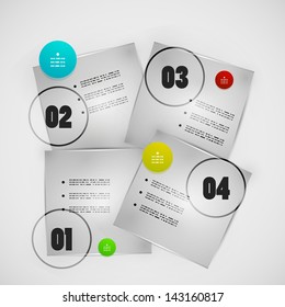 Infographics modern vector design template