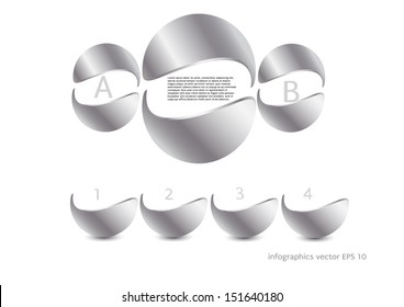 Infographics modern vector design template